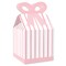 Big Dot of Happiness Pink Stripes - Square Favor Gift Boxes - Simple Party Bow Boxes - Set of 12